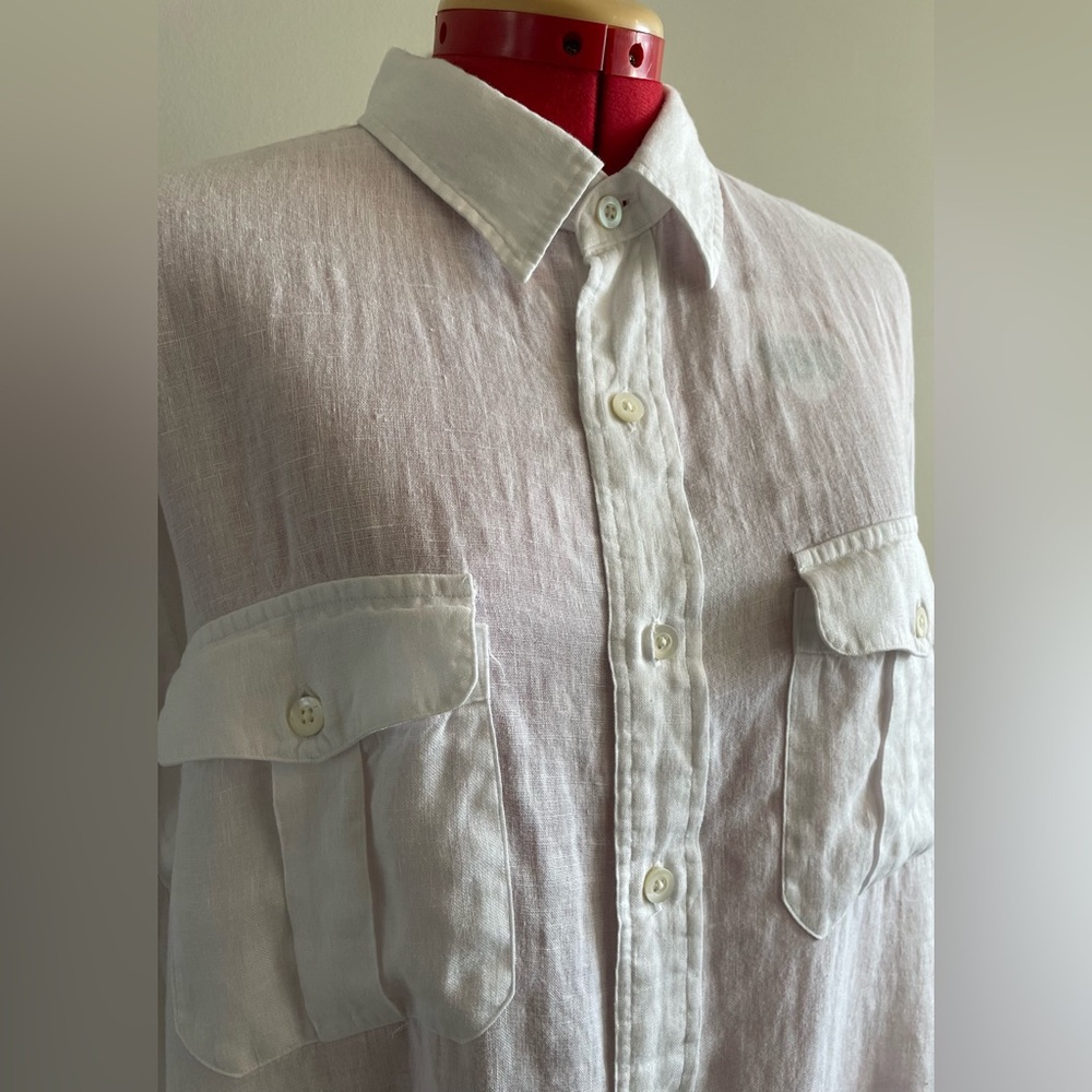 Polo by Ralph Lauren - All Linen button up shirt Size XL